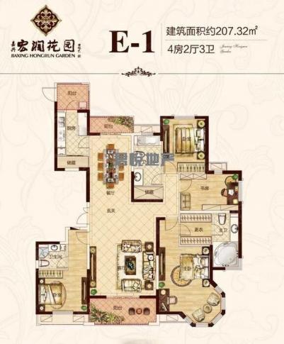 宏润花园户型图