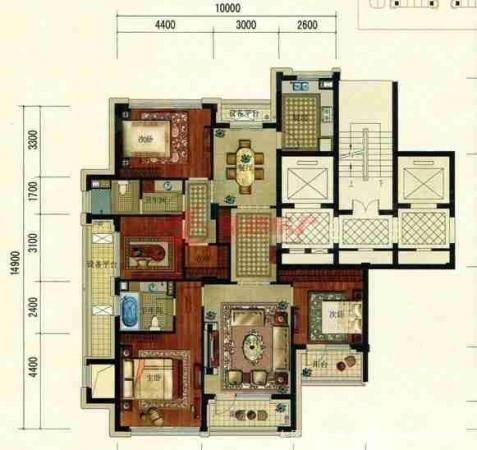 绿城御园 168.55平 全新毛坯 套型好景观房