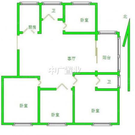 萬科沁園四房精裝東邊戶全明12樓三臥室朝南雙衛