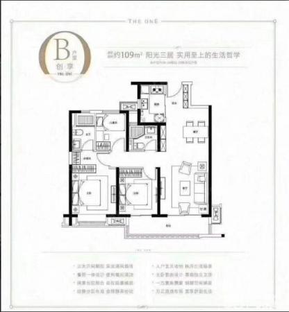 融创滨江一号户型图